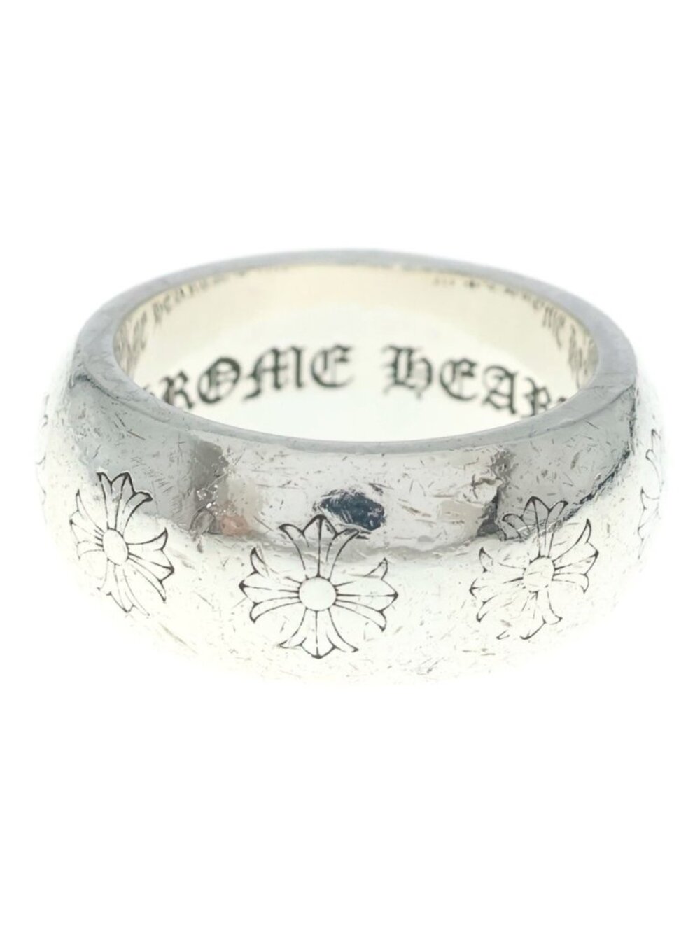 Chrome Hearts Rnd CH Pls Round CH Plus Ring Silver